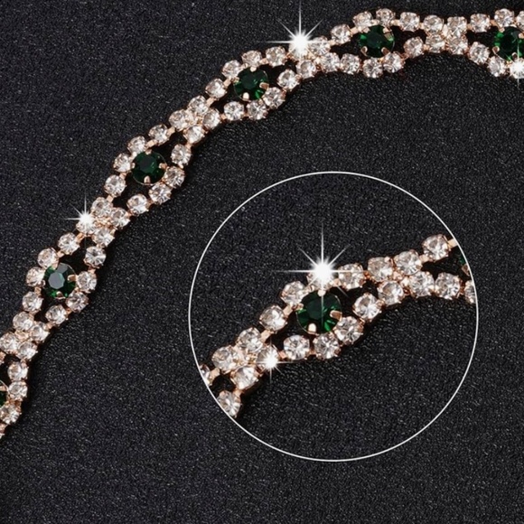 NWOT Green 1920s Flapper Feather Headband Roaring 20s Gatsby Headpiece Women's - Picture 4 of 7